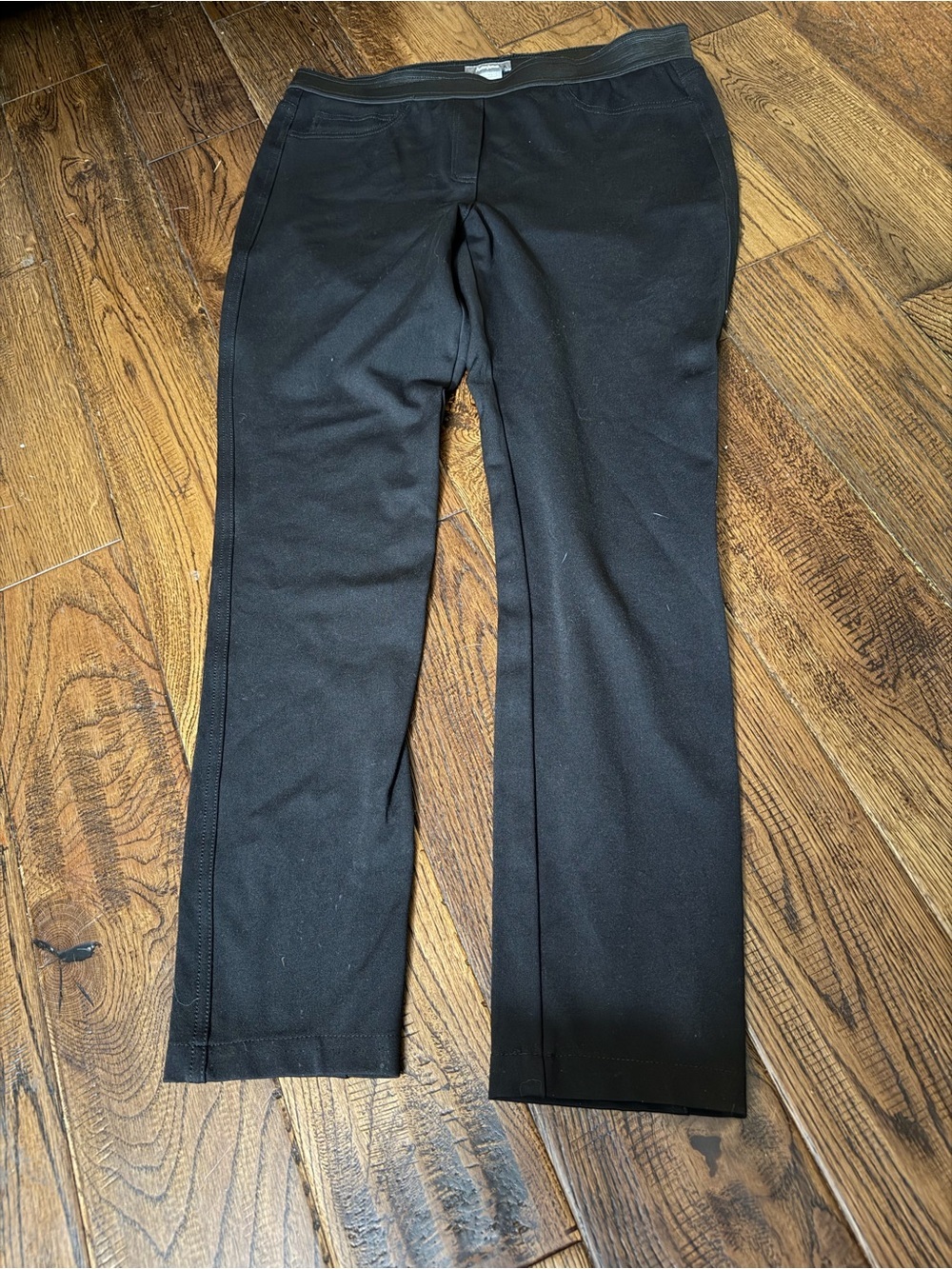 NEIMAN MARCUS Black Pullover Straight Leg Pants Size M